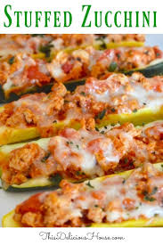Stuffed Zucchini Boats Italian Style This Delicious House Recipe Healthy Italian Healthy Ground Turkey Ground Turkey Recipes