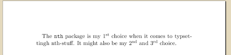 This is the 3rd post in the series. What S The Quickest Way To Write 2nd 3rd Etc In Latex Tex Latex Stack Exchange