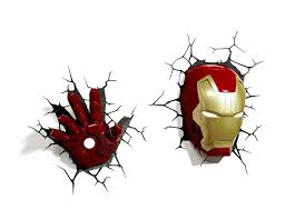 Amazon Com 3d Light Fx Marvel Iron Man Mask 3d Deco Led Wall Light Http Amzn To 2sh9zpk 3d Wall Art Wall Nightlight Iron Man