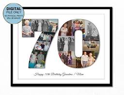 70th Seventy Birthday Gift For Grandma 70th Seventy Gift Ideas Gift For Mother Gift 70 Seventy Birthday Photo Collage Birthday Gifts For Grandma Birthday Photo Collage Seventieth Birthday