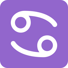 The cancer emoji ♋ is a glyph of two six' in a circle which represents a simplified image of a crabs' claws. Cancer Emoji