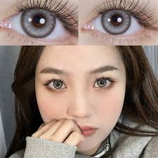 Morningcon Thai Iced Tea Gray Colored Contact Lenses For Eyes Natural  Contact Lens Big Beauty Pupil Degrees Prescription Myopia