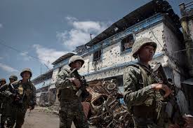 Martial law may be declared in an emergency or response to a crisis, or to control occupied territory. Duterte Says Martial Law In Southern Philippines Will End This Month The New York Times