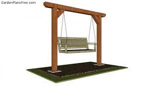 The posts should be six by six posts and 10 to 12 feet long or longer depending on how tall you want your swings. 2 Post Swing Set Free Diy Plans