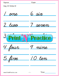 These are handy for giving kids a quick reminder on tricky letters. Spelling And Writing Numbers Worksheets Curcive