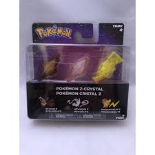 Pokemon Z Crystal Set Of 3 Eevium Z Mewnium Z Pikashunium Z Pokemon Z Pokemon Pokemon Cristal