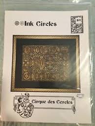 Details About Ink Circles Cross Stitch Chart Cirque Des Cercles