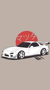 Mazda Rx7 Fd3s Car Artwork Jdm Wallpaper Automotive Artwork