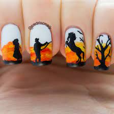The Man From Snowy River Nail Art Inspired By The Dvd Cover A Mixture Of Stamping And Acrylic Paint To Mod Man From Snowy River Hair Nails Make Up Nail Paint