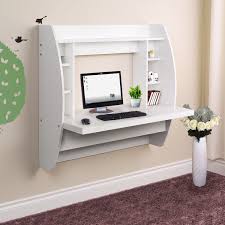 Free 2 Day Shipping Buy Zimtown Wall Mounted Computer Desk Floating Office Home Pc Tabl In 2021 Wall Mounted Computer Desk Home Office Table Black And White Furniture