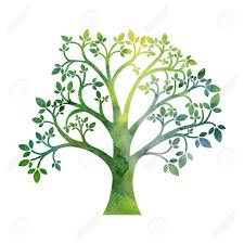 Grune Silhouette Der Baum Mit Blattern In Aquarell Zeichnen Hand Kunstlerische Darstellung Gezeichnet Lizenzfreie Fotos Bilder Und Stock Fotografie Image 56865197