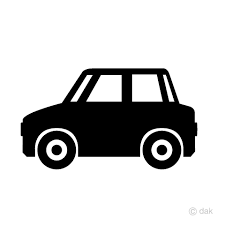 車を横から見たシンプルな白黒シルエットデザインの車イラスト素材です 車 シルエット 車 イラスト 青い車
