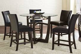 Matinee Counter Height Dining Set W Black Chairs Counter Height Dining Sets Glass Dining Set Dining Table Setting