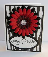 Maybe you would like to learn more about one of these? Handmade Birthday Card Red And Black Flowers On Zebra Handmade Birthday Cards Handmade Greetings Greeting Cards Handmade