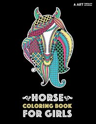 Artistic or educative coloring pages ? Horse Coloring Book For Girls Advanced Coloring Pages For Tweens Older Kids Girls Detailed Designs Patterns Zendoodle Animals Horses Colts Practice For Stress Relief Relaxation Buy Online In
