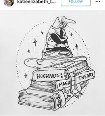 Harry Potter Tattoo Sortierhut Harry Potter Sortierhut Tattoo Tattoosleevecolor Harry Potter Zeichnungen Harry Potter Tattoos Malen Und Zeichnen