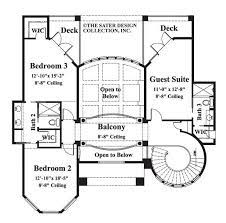 Home Plan Fiddlers Creek Sater Design Collection Round Stairs Stairs Floor Plan House Plans