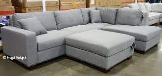 Thomasville dual chaise sectional grey. Artesia Fabric Sectional Costco Sale Frugal Hotspot
