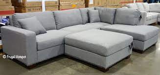 Costco thomasville 6 pc modular fabric sectional 999 99. Artesia Fabric Sectional Costco Sale Frugal Hotspot