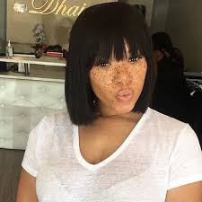 Ask your hairstylist to give you a short bob hairstyle but to leave one side a bit longer than the other. Instagram Photo By Voiceofhair Stylists Styles Jul 22 2016 At 7 01pm Utc Hair Styles Short Hair Styles Wigs With Bangs