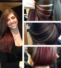 How To Do Peekaboo Highlights Ideas Of Peekaboo Highlights Create A Peek A Boo Highlight At Home Steps To Dye Peeka Hair Styles Trendy Hair Color Hair Color