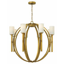 Shop Hinkley Margeaux 8 Light Chandelier In Vintage Brass Overstock 21632698