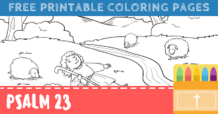 Coloring is a very useful hobby for kids. Free Printable Psalm 23 Coloring Pages For Kids Connectus