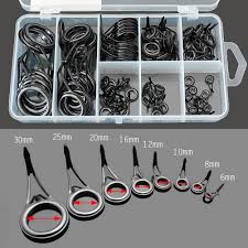 Details About 75pcs 8 Size Ceramic Fishing Rod Guide Line Kit Single Foot Rings Repair Eyes Ch