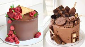 This was my first attempt at a cake with sharp edges and using chocolate ganache. Top 10 Fancy Chocolate Cake Decorating Ideas Top Yummy Birthday Cake Best Cake Tutoria Baking Cakes Ideas Cake Toppings Decoration Chocolate Explosion Cake