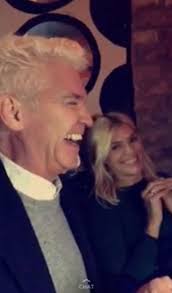 Holly Willoughby downs shots with Phillip Schofield before early start