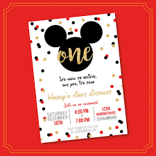 Mickey Mouse Party Invitation 