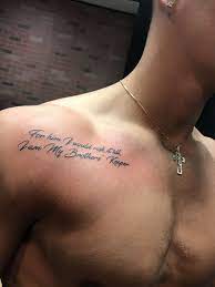 Pin By Daniel Guzman On Collar Bone Tat Collar Bone Tattoo For Men Chest Tattoo Quotes Chest Tattoo Men