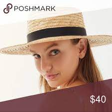 Urban Outfitters Straw Boater Hat Boater Hat Straw Boater Urban Outfitters