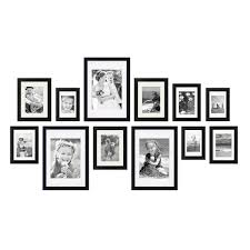12er Bilderrahmen Set Modern Tief Massivholz Schwarz Mit Passepartout Photolini Bilderrahmen Fotowande Poster Und Geschenke Bilderrahmen Set Bilderrahmen Wande Wandcollage Rahmen