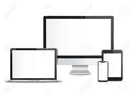 Download Realistic Blank Computer Devices With Screens Templates And Royalty Free Cliparts Vectors And Stock Illustration Image 124787722