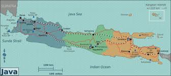 Java's infrastructure is by far the best in indonesia, and it's possible to cross the entire island by land in a single (long) day. Java Wikitravel