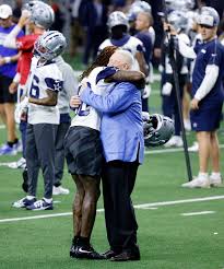 Photos: CeeDee Lamb, Jerry Jones hug it out during Cowboys' Wednesday practice at The Star in Frisco