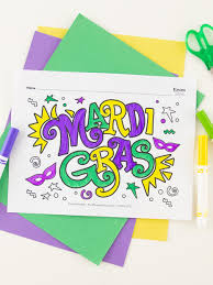 The king cake's circular shape symbolizes the path the three kings took to find jesus in bethlehem. Free Mardi Gras Coloring Pages Fun365