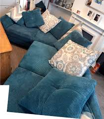 Sofa corner dfs sofas angelic cheap beds bed left grey facing arm hand furniture inside center deluxe leather unit fascinating. Teal Dfs Corner Sofa In Se27 London For 220 00 For Sale Shpock