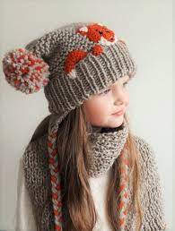 Hat And Scarf Fox Hat Winter Accessories Pom Pom Hat Scarf With Fringe Winter Outfit Kids Fashion Earflap Hat Kids Outfit Cute Hat In 2021 Hat And Scarf Sets Hat And