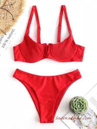 2019 Bikini Modelleri Kirmizi Askili Bikini Modelleri Bikini Bikiniler