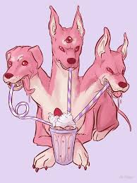 Strawberry Cerberus Sticker By Al Neun Pastel Goth Art Cute Art Art