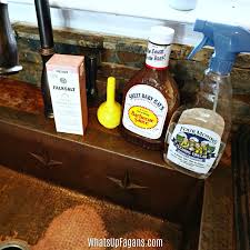 how to care for and clean a copper sink