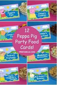 Peppa Pig Party Food Cards Printable Free Sign Peppa Pig Party Food Peppa Pig Birthday Party Food Peppa Pig Party