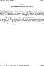 Texas series llc operating agreement with asset protection provisions template : Series Llc A Sample Transaction Philip D Weller Dla Piper Llp Us 1717 Main Street Suite 4600 Dallas Tx Pdf Free Download