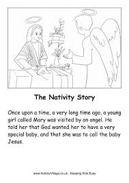 Birth Of Jesus Story With Pictures Printable The Nativity Story Printable Page 1 Nativity Story Printable The Nativity Story Christmas Stories For Kids