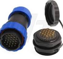 HangTon HE29 24 Pin Circular Connector High-Voltage Power Waterproof IP68  Male Plug Female Panel Socket for Automotive Industrial Devices