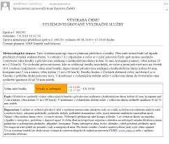 Zabezpečte si svůj majetek a dbejte zvýšené opatrnosti. Obec Breznik Vyrozumivaci Zprava Hzs Kraje Vysocina Chmu Facebook