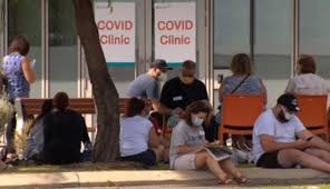 The covid clinic is located on the ground floor of ainslie house, 48 murray street perth on the royal perth hospital campus. Coronavirus Update Long Queues Outside New Fever Clinics In Perth 7news