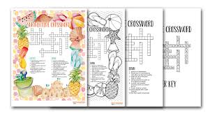 These printable crossword puzzles are a great way to have fun while practicing academic vocabulary. Free Printable Crosswords For Summertime I Should Be Mopping The Floor